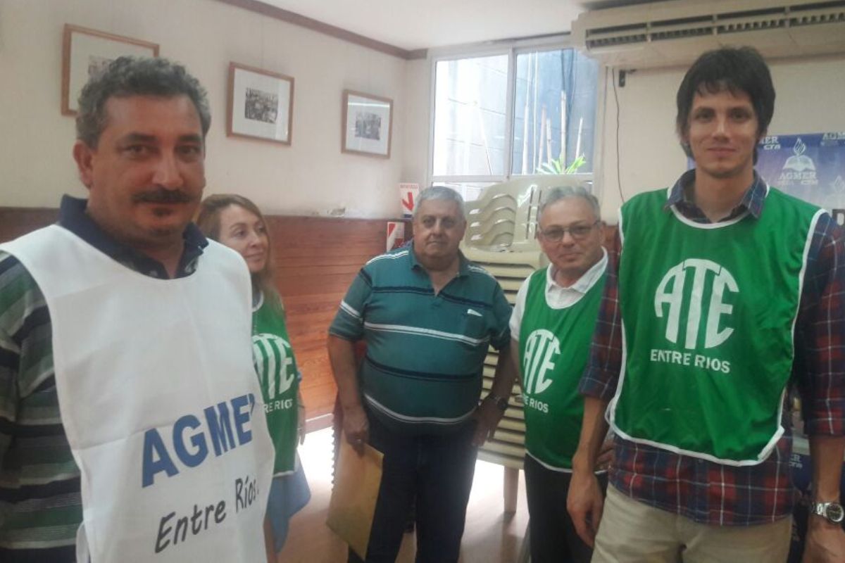 ATE y Agmer articulan sus acciones de lucha